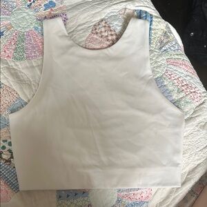 Girlfriend Collective White Sports Bra